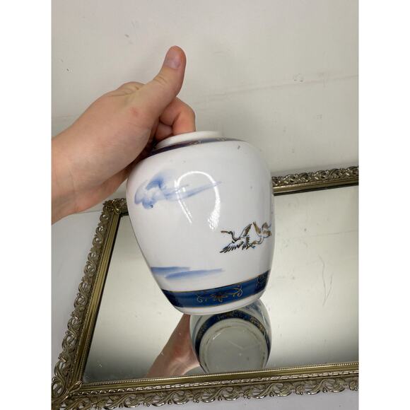 Beautiful Vintage Regal Bone China Blue and White Ewer with Gold accent - Picture 2 of 10